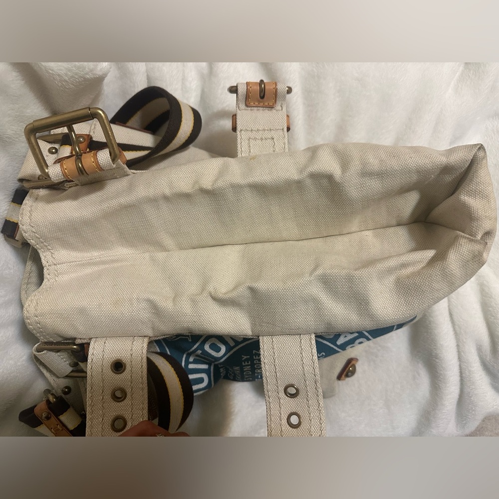 Authentic Louis Vuitton Limited Edition Globe Shopper Canvas Tote Bag - Picture 6 of 7